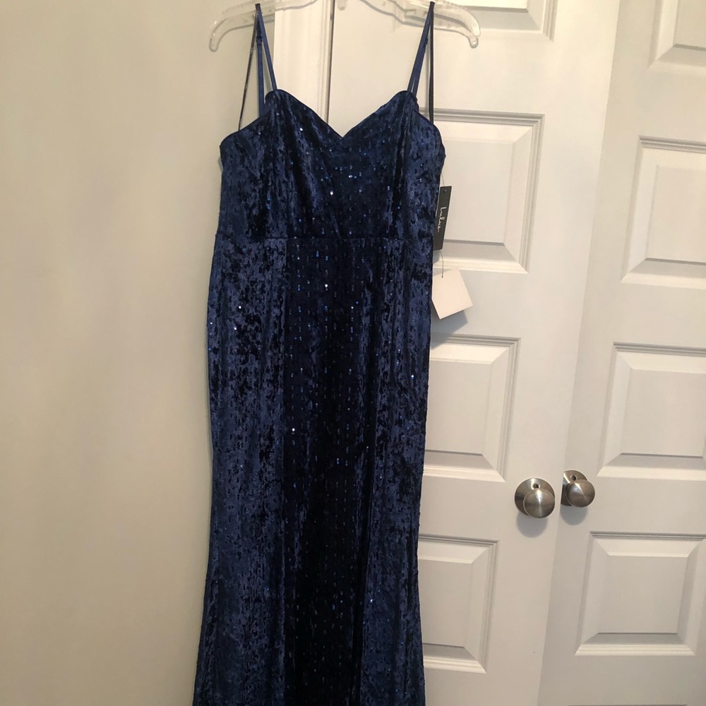 Navy Sequin Maxi